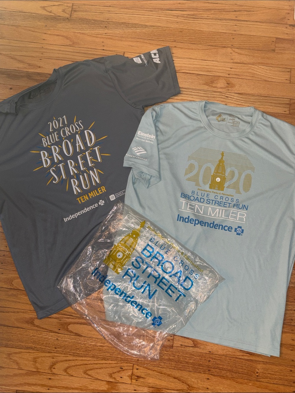 Philadelphia Broad Street Run Tees 2020 & 2021